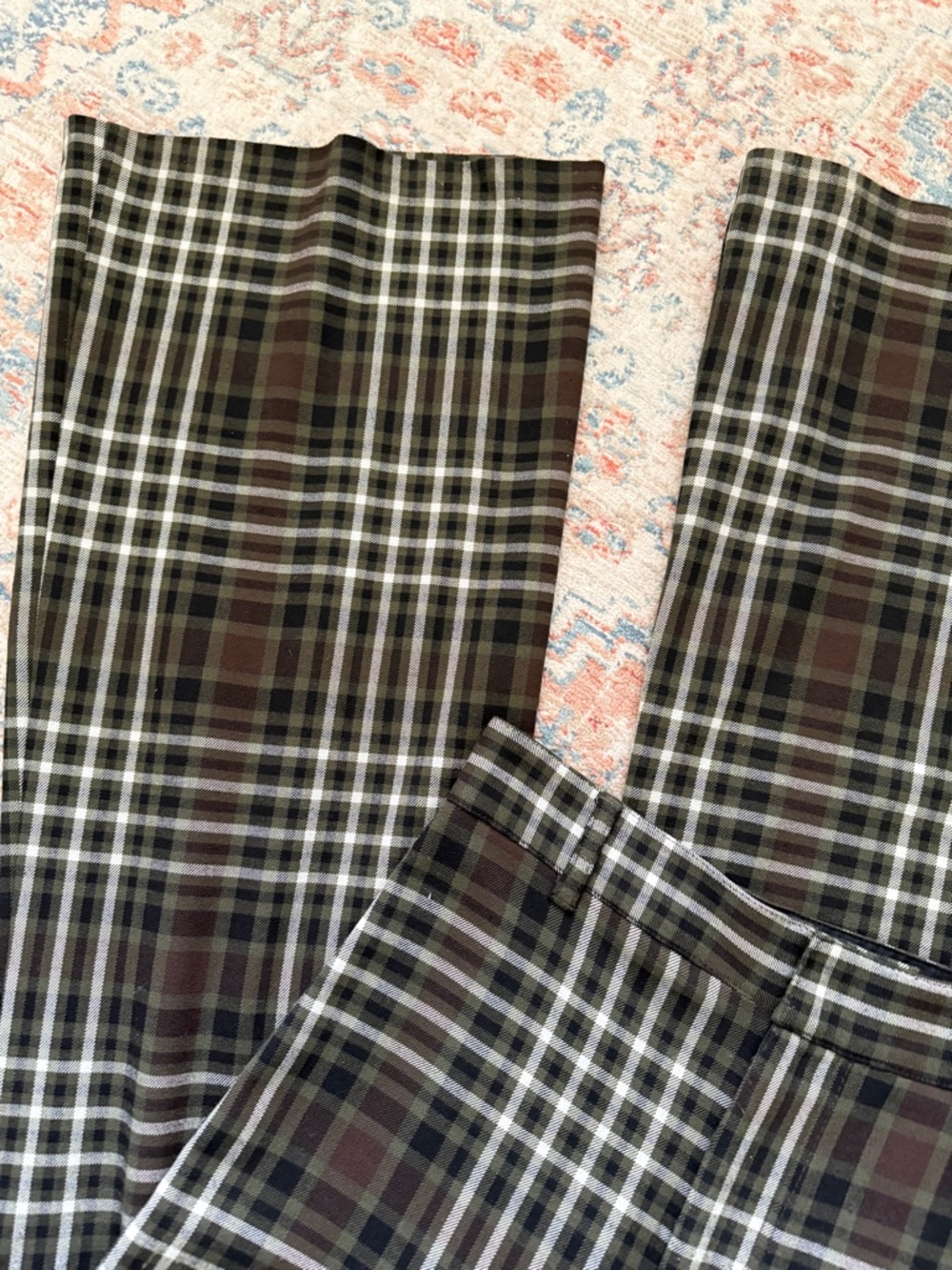 Free People Jules Plaid Pants — Size 4 - Picture 4 of 7
